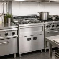 Photo 6 - Friteuse cuisine pro profondeur 700 triphasé 2x 12 litres - 2x9 kw - combisteel - 7455.0965 - Combisteel - 7455.0965
