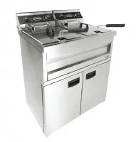 Photo 2 - Friteuse professionnelle sur coffre monophasé 2 cuves de 9 l 2 paniers - combisteel - 7455.0985 - Combisteel - 7455.0985