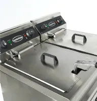 Photo 7 - Friteuse professionnelle sur coffre monophasé 2 cuves de 9 l 2 paniers - combisteel - 7455.0985 - Combisteel - 7455.0985