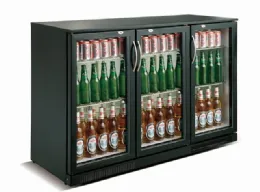 Arrière-bar 3 portes vitrées 298 l positive - combisteel - 7455.1310 - Combisteel - 7455.1310