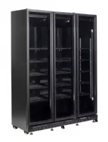 Armoire réfrigérée 3 portes vitrées noire 1200 litres - Combisteel - 7455.1925
