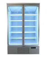 Photo 4 - Vitrine murale de supermarché blanche 2 portes vitrées positive 1253 mm - combisteel - 7455.2200 - Combisteel - 7455.2200