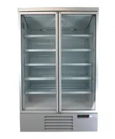 Photo 5 - Vitrine murale de supermarché blanche 2 portes vitrées positive 1253 mm - combisteel - 7455.2200 - Combisteel - 7455.2200