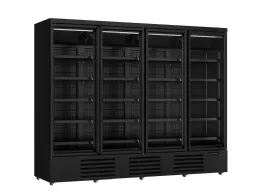 Vitrine murale négative de supermarché noire 4 portes vitrées 2550 mm - combisteel - 7455.2252 - Combisteel - 7455.2252 Vitrine murale négative de supermarché noire 4 portes vitrées 2550 mm - combisteel - 7455.2252 - Combisteel - 7455.2252