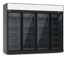 Vitrine murale négative supermarché noire 4 portes vitrées 2508 mm - combisteel - 7455.2445 - Combisteel - 7455.2445 Vitrine murale négative supermarché noire 4 portes vitrées 2508 mm - combisteel - 7455.2445 - Combisteel - 7455.2445