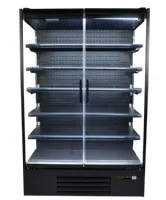 Photo 2 - Vitrine murale de supermarché noire 2 portes vitrées positive 1310 mm - combisteel - 7455.3100 - Combisteel - 7455.3100