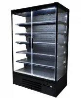 Photo 3 - Vitrine murale de supermarché noire 2 portes vitrées positive 1310 mm - combisteel - 7455.3100 - Combisteel - 7455.3100