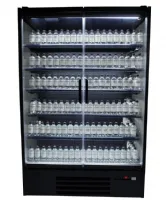 Photo 7 - Vitrine murale de supermarché noire 2 portes vitrées positive 1310 mm - combisteel - 7455.3100 - Combisteel - 7455.3100