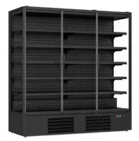 Vitrine murale de supermarché noire 3 portes vitrées positive 1935 mm - combisteel - 7455.3105 - Combisteel - 7455.3105