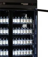 Photo 6 - Vitrine murale de supermarché noire 3 portes vitrées positive 1650 mm - combisteel - 7455.3155 - Combisteel - 7455.3155