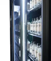 Photo 7 - Vitrine murale de supermarché noire 3 portes vitrées positive 1650 mm - combisteel - 7455.3155 - Combisteel - 7455.3155