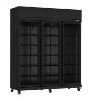 Vitrine murale de supermarché noire 3 portes vitrées positive 1650 mm - combisteel - 7455.3155 - Combisteel - 7455.3155 Vitrine murale de supermarché noire 3 portes vitrées positive 1650 mm - combisteel - 7455.3155 - Combisteel - 7455.3155