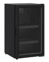 Mini armoire noire 1 porte vitrée positive 136 L 500 mm - Combisteel - 7464.0015