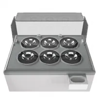 Photo 3 - Vitrine réfrigérée de glacier 260 litres pour 6 bacs - combisteel - 7472.0175 - Combisteel - 7472.0175