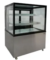 Photo 3 - Vitrine réfrigérée panoramique de boulangerie pâtisserie 270 l noire en acier inoxydable positive 900 mm - combisteel - 7487.0015 - Combisteel - 7487.0015