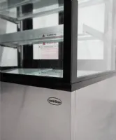 Photo 4 - Vitrine réfrigérée panoramique de boulangerie pâtisserie 270 l noire en acier inoxydable positive 900 mm - combisteel - 7487.0015 - Combisteel - 7487.0015