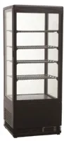 Vitrine réfrigérée panoramique positive noire 428x386x1110 mm - combisteel - 7487.0180 - Combisteel - 7487.0180