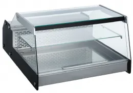 Vitrine comptoir présentation 128 l positive noire acier inoxydable 685 mm - combisteel - 7487.0225 - Combisteel - 7487.0225