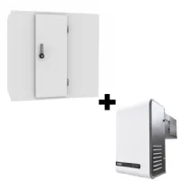 Chambre froide négative panneaux iso 120 mm température -25/-10°c dimensions 1500x1800x2200 mm - Combisteel - 7489.2015 + 7265.1050