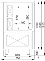 Photo 3 - Cellule de refroidissement 25 kg 7 niveaux gn 1/1 - combisteel - 7489.5210 - Combisteel - 7489.5210