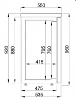 Photo 2 - Arrière-bar 4 portes pleines 680 l positive - combisteel - 7489.5280 - Combisteel - 7489.5280