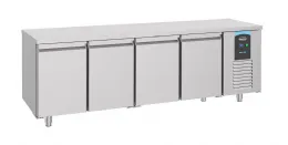 Table desserte réfrigérée 4 portes pleines 632 L positive - Combisteel - 7489.5510 Table desserte réfrigérée 4 portes pleines 632 L positive - Combisteel - 7489.5510