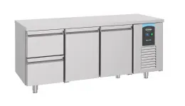 Table desserte réfrigérée 2 portes pleines 2 tiroirs 474 L - Combisteel - 7489.5520