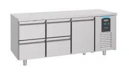 Table desserte réfrigérée 1 porte pleine 4 tiroirs 474 l - combisteel - 7489.5530 - Combisteel - 7489.5530