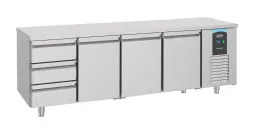 Table desserte réfrigérée 3 portes pleines avec 3 tiroirs 632 l - combisteel - 7489.5560 - Combisteel - 7489.5560