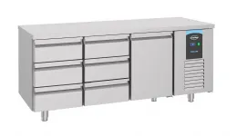 Table desserte réfrigérée 1 porte pleine 6 tiroirs 474 l - combisteel - 7489.5565 - Combisteel - 7489.5565