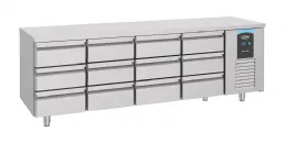 Table desserte réfrigérée 12 tiroirs 632 L positive - Combisteel - 7489.5585