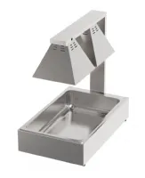 Lampe chauffante 2 lampes avec bac GN 1/1 - Combisteel - 7490.0505