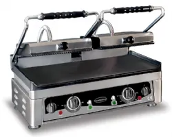Grill panini double plaque lisse et nervurée - Combisteel - 7491.0030
