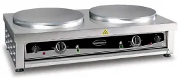 Crêpière professionnelle 2 plaques Ø 400 mm acier inoxydable Monophasé - Combisteel - 7491.0045 Crêpière professionnelle 2 plaques Ø 400 mm acier inoxydable Monophasé - Combisteel - 7491.0045