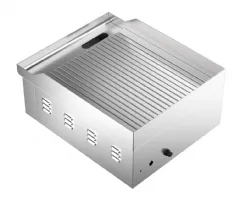 Photo 2 - Plaque à snacker à poser en inox rainurée monophasé 2 kw - combisteel - 7518.0145 - Combisteel - 7518.0145