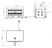 Photo 3 - Toaster salamandre avec température réglable - combisteel - 7518.0160 - Combisteel - 7518.0160