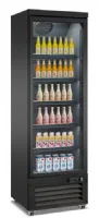 Armoire à boissons 1 porte vitrée noire 450 l positive - combisteel - 7526.0100 - Combisteel - 7526.0100