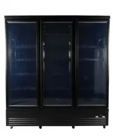 Photo 3 - Vitrine murale de supermarché noire 3 portes vitrées positive 1880 mm - combisteel - 7526.0110 - Combisteel - 7526.0110