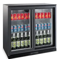 Arrière-bar 2 portes vitrées 208 L positive - Combisteel - 7527.0020 Arrière-bar 2 portes vitrées 208 L positive - Combisteel - 7527.0020