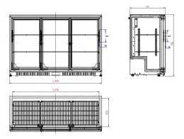 Photo 2 - Arrière-bar 3 portes vitrées 330 l positive - combisteel - 7527.0025 - Combisteel - 7527.0025