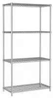 Rayonnage chromé 4 étagères 900x450x1800 mm - Combisteel - 7530.0005 Rayonnage chromé 4 étagères 900x450x1800 mm - Combisteel - 7530.0005
