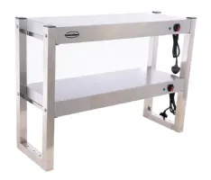 Rampe chauffante halogène 2 niveaux 1,2 kW 4 éléments 900x300x650 mm - Combisteel - 7539.0045 Rampe chauffante halogène 2 niveaux 1,2 kW 4 éléments 900x300x650 mm - Combisteel - 7539.0045