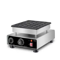 Crêpière professionnelle 25 mini-crêpes Ø 4,5 cm acier inoxydable Monophasé - Combisteel - 7540.0005