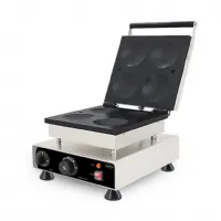 Crêpière professionnelle 4 crêpes américaines Ø 10 cm acier inoxydable Monophasé - Combisteel - 7540.0030
