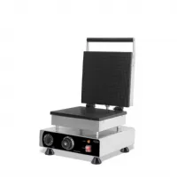 Gaufrier professionnel Monophasé acier inoxydable gaufres au sirop carrées 253x253x3 mm - Combisteel - 7540.0040