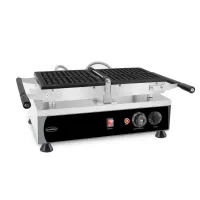 Gaufrier professionnel Monophasé acier inoxydable rotatif 4 gaufres de Bruxelles 88x88x26 mm - Combisteel - 7540.0075 Gaufrier professionnel Monophasé acier inoxydable rotatif 4 gaufres de Bruxelles 88x88x26 mm - Combisteel - 7540.0075