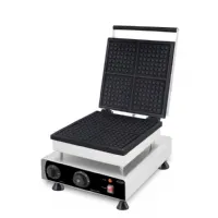 Gaufrier professionnel Monophasé acier inoxydable 4 gaufres carrées 113x113x16 mm - Combisteel - 7540.0085 Gaufrier professionnel Monophasé acier inoxydable 4 gaufres carrées 113x113x16 mm - Combisteel - 7540.0085