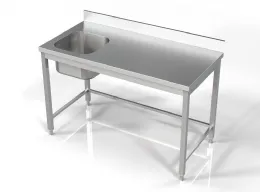 Plonge Inox 1 bac 1400x700x850 mm - Combisteel - 7812.0610 Plonge Inox 1 bac 1400x700x850 mm - Combisteel - 7812.0610