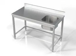 Plonge Inox 1 bac 1400x700x850 mm - Combisteel - 7812.0615 Plonge Inox 1 bac 1400x700x850 mm - Combisteel - 7812.0615