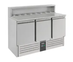Meuble à pizza 3 portes pleines positif 402 l - combisteel - 7950.0065 - Combisteel - 7950.0065